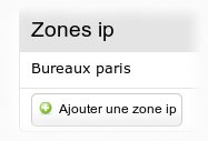 Une zone ip est déterminée par un groupe d’adresses IPs.